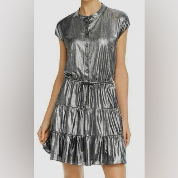 Rebecca Minkoff Metallic silver Sleeveless Dress - Picture 3 of 3